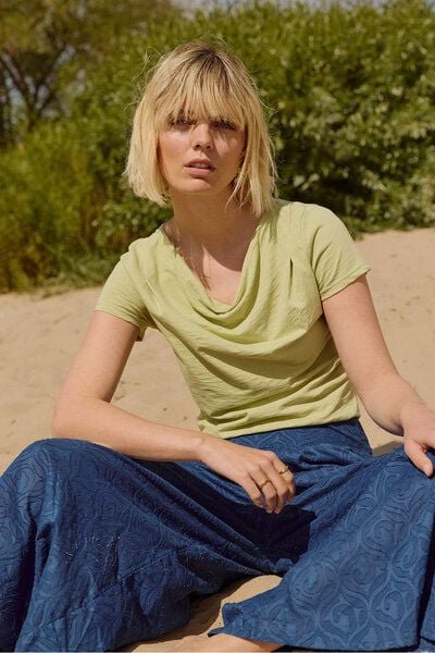 TRANQUILLO Slub Jerseyshirt Giina aus Bio-Baumwolle (1010002)