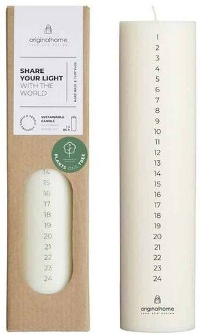 Originalhome Geruchsneutrale Adventskerze – vegan & fair.