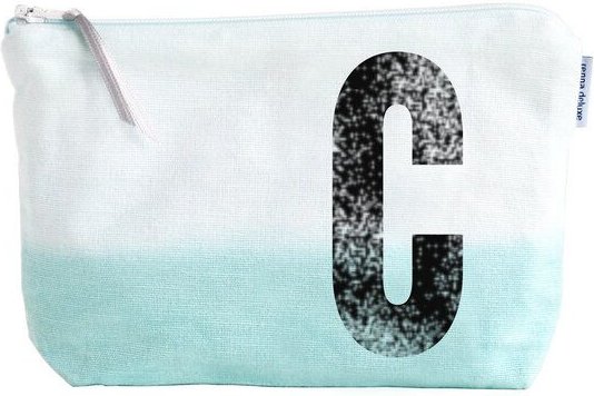 renna deluxe Kulturtasche und Schminktasche mit Monogramm MINT