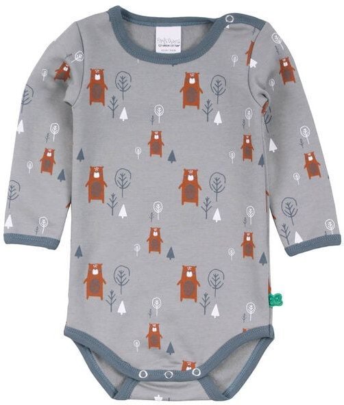 Langarm Baby Body *Bear* GOTS & Bio- Baumwolle | Freds World