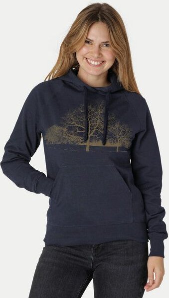 Peaces.bio - handbedruckte Biomode Damen Hoodie Landscape