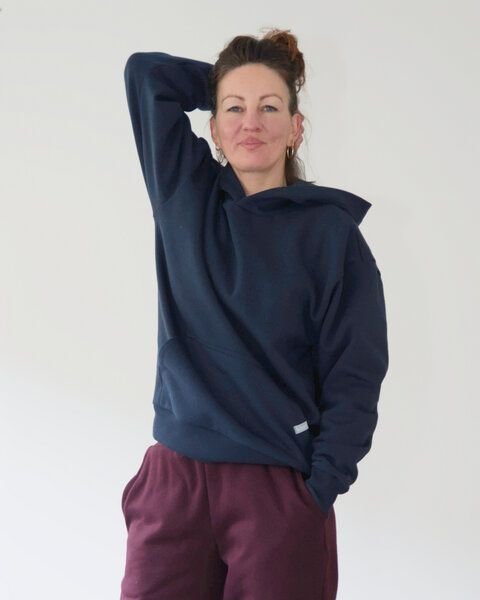 WASNI Oversized Hoodie aus 100% Bio-Baumwolle