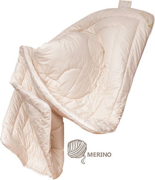 purnatour Bio Merino Wolle kbA Bettdecke Schurwolle DUO Winter