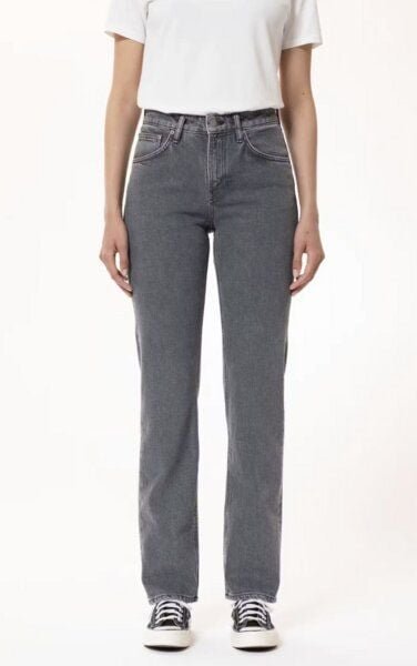 Nudie Jeans Damen Jeans - Straight Sally - aus einem Baumwolle/Elasthan Mix