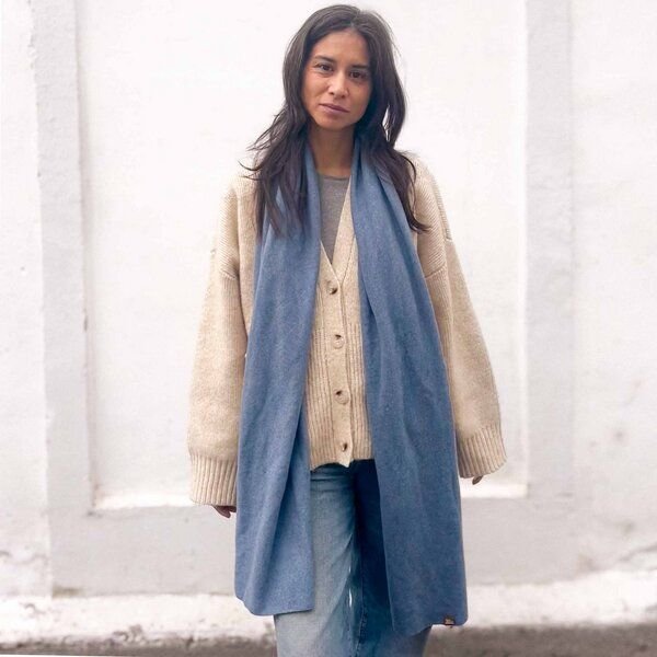 Liebe Deinen Planeten Bio-Baumwolle Winter Kuschel Schal XL | Vegan | Kratzfreie Naturfaser | Made in Austria | in viele...