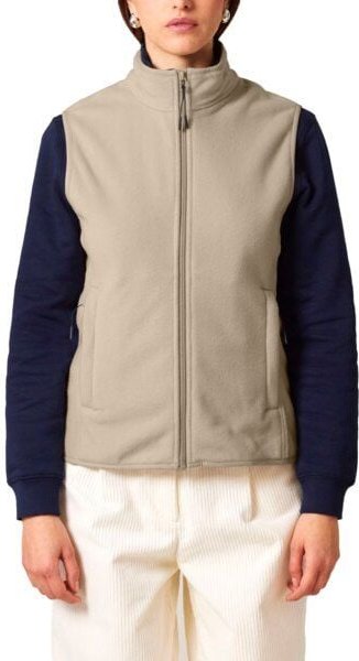 YTWOO Damen ärmellose Fleecejacke enganliegend aus 100% recyceltem Polyester