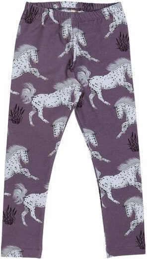 Kinder Leggings Schimmel Bio-Baumwolle – GOTS-zertifizierte Walkiddy Stretch-Hose mit Pferde-Print, weich, bequem & idea...