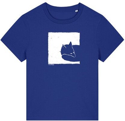 ilovemixtapes Damen T-Shirt mit Fox in a Box – Biobaumwolle, Fair & Vegan