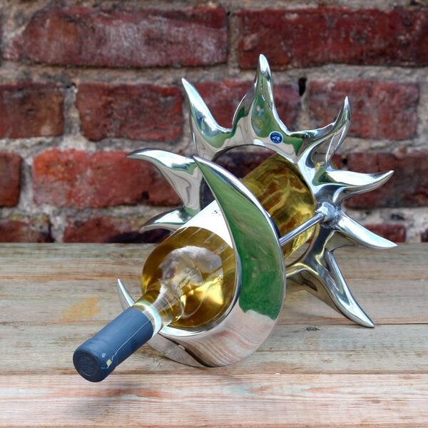 Mitienda Shop Weinflaschenhalter aus Zinn "Mond & Sonne"