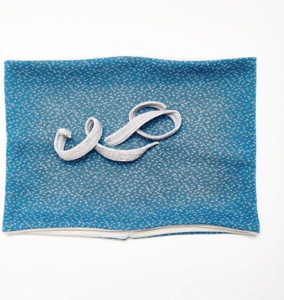 Cheeky Apple Halswärmer "Jacquard gemustert/Ripp Gletscher" 100% Bio-Baumwolle