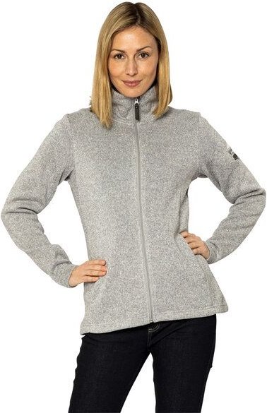 Elkline Damen Fleecejacke Endless mit VW Bulli T1 Stick auf deinem Oberarm