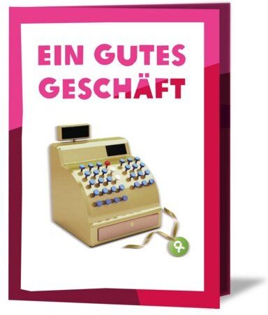OxfamUnverpackt Spenden-Geschenk "Existenzgründung für Frauen" (Grußkarte mit Magnet)