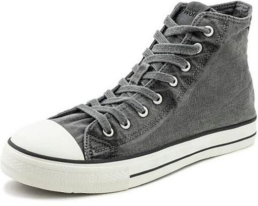 natural world Vegane Men Classic Hi-Basket-Sneaker aus Bio-Baumwolle