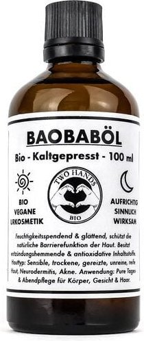 Two Hands BIO Baobaböl - Bio - Vegan - Kaltgepresst - 100 ml