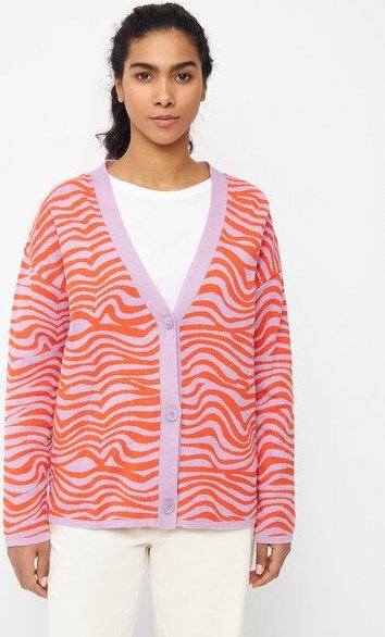 Givn Berlin Damen Jacquard Cardigan aus Bio-Baumwolle/Leinen - ALEXIS