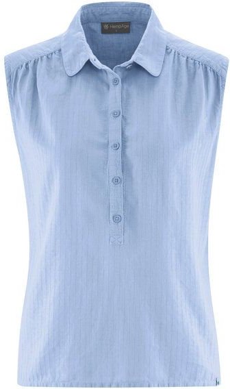 HempAge Ärmellose Bluse Hanf/Biobaumwolle