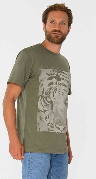 ThokkThokk Herren Print T-Shirt PANTHERA TIGRIS aus Biobaumwolle