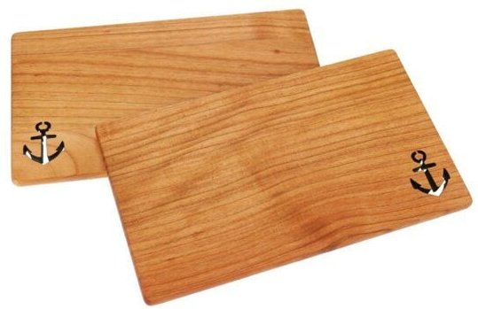 ReineNatur Anker Brettchen aus Kirschholz - Größe: 26x15x1 cm