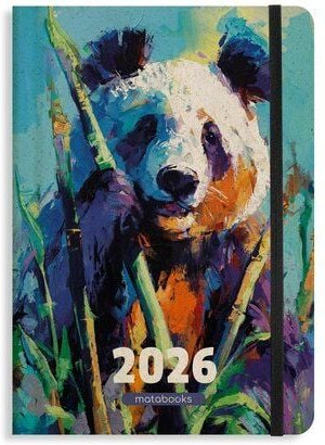 matabooks® Nachhaltiger A5 Kalender, Jahresplaner – Samaya 2026 Farbe: Bamboo Green (DE/EN)