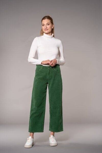 Feuervogl fv-Flo:ra | Weites Bein | High Waist | Knöchellang | Breitkord