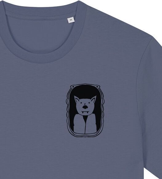 päfjes Der Graf / Vampir Fledermaus im Bilderrahmen - Unisex Männer T-Shirt Bio & Fair