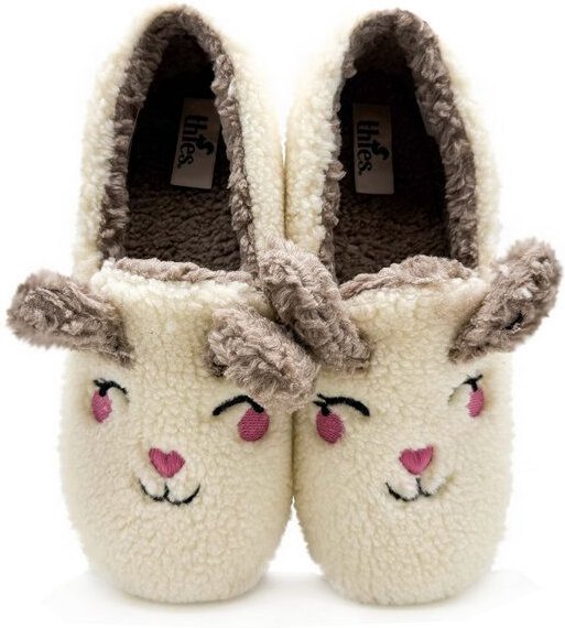 Veganer "thies ® Organic Rabbit Closed Slipper" aus kuscheliger Biobaumwolle