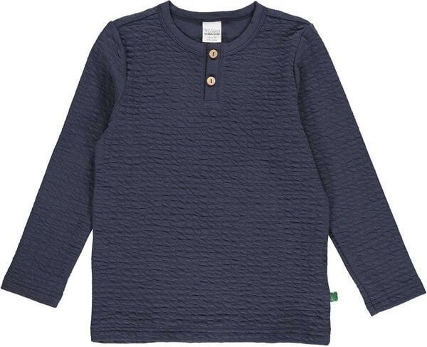 Fred's World by Green Cotton "Green Cotton" Langarm-T-Shirt Jacquard