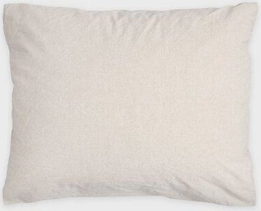 erlich textil Michel Kopfkissenbezug aus Bio-Baumwolle, Leinen Mix, made in Europe