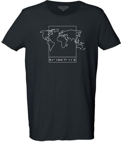 Human Family Bio Herren Sommer T-Shirt "Surfs - Worldmap"