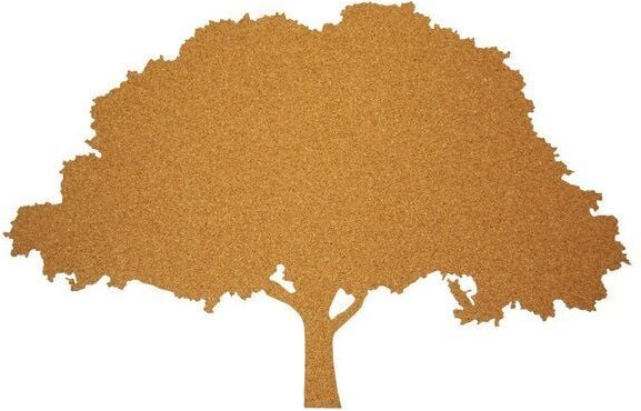 Kork-Deko Pinnwand in Baum-Form - "CORKWORLD" Kork-Pinnwand Wanddeko