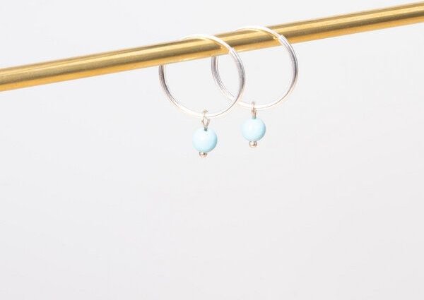 fejn jewelry Creole 'gemstone hoop'