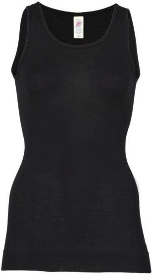 Engel natur Damen Longshirt ohne Arm Bio-Schurwolle/Seide