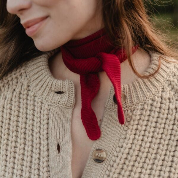 NORDLICHT Mini Strick Schal Sophie aus 100% Baumwolle