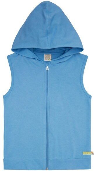 loud + proud Kinder Weste mit Kapuze, GOTS-zertifiziert