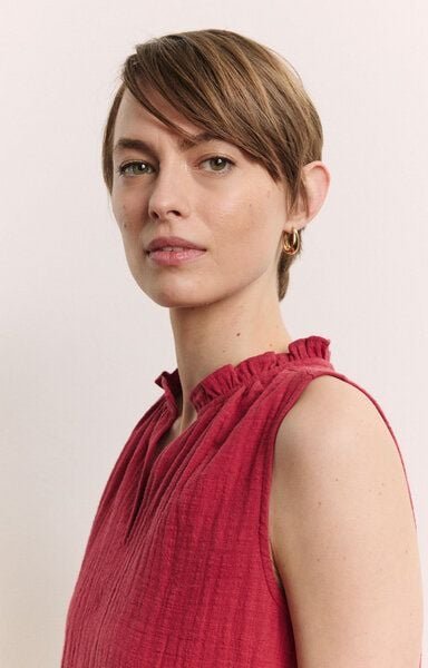 TRANQUILLO Bluse Lauraa aus Slub Musselin GOTS (1180007)