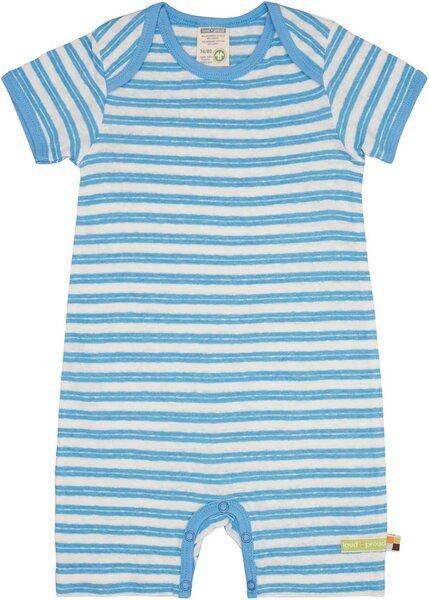 loud + proud Babys & Kinder Spieler Streifen mit Leinen, GOTS-zertifiziert