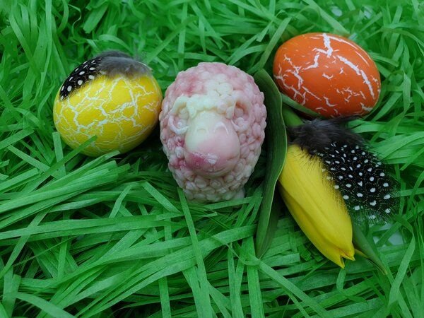 Kleine Auszeit Manufaktur Osterlämmchen / Pummelschäfchen - Naturseife, vegan, palmölfrei & plastikfrei