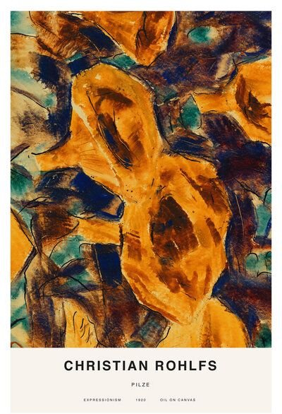 Photocircle Poster / Leinwandbild - Christian Rohlfs: Pilze