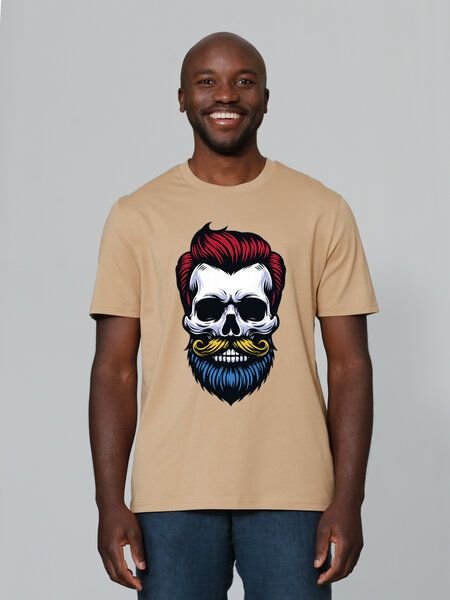 watapparel T-Shirt Unisex Hipster Skull
