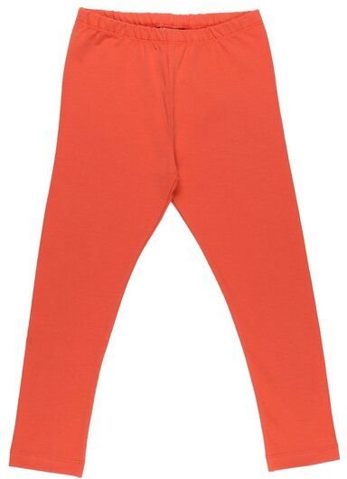 Kinder Leggings GOTS zertifiziert Bio-Baumwolle mit Elasthan, Orange, Walkiddy