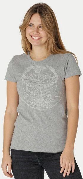 Peaces.bio - handbedruckte Biomode Bio-Damen-T-Shirt "Weltenesche"