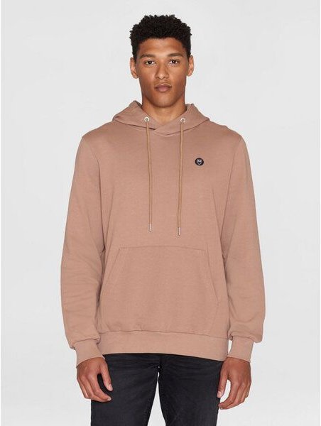 KnowledgeCotton Apparel Kapuzenpullover - ARVID basic hood badge sweat - aus Bio-Baumwolle