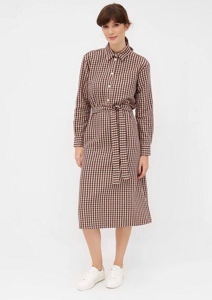 Thumbnail - Givn Berlin Hemdblusenkleid GRETA aus weicher Bio-Baumwolle /Flannel