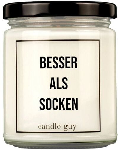 Candle Guy Duftkerze Besser als Socken. aus Sojawachs
