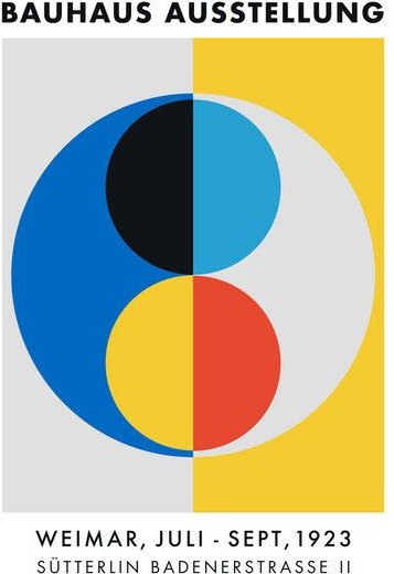 Photocircle Poster / Leinwandbild - Bauhaus Ausstellungsposter (1923)