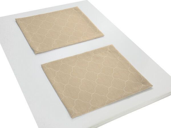 Thumbnail - Nature by Adam Tischset 2er Pack aus 100% Bio-Baumwolle - Made in Germany - Indian Cortezada Light