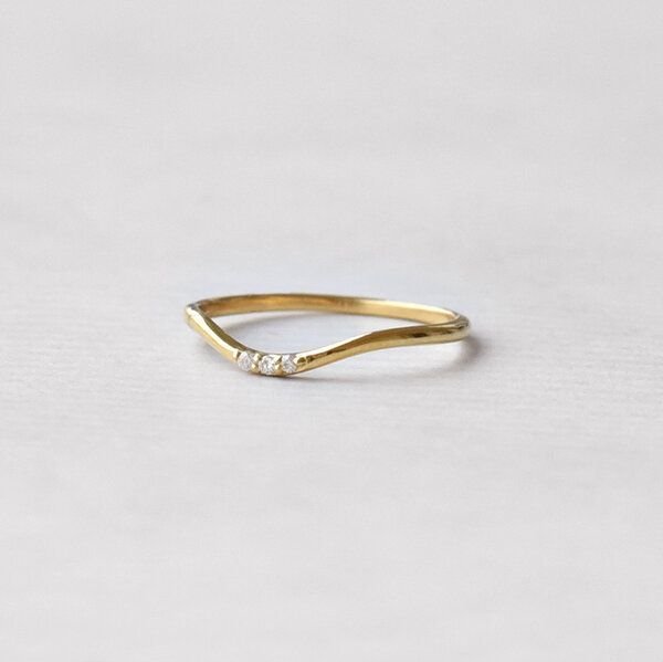 Eppi Silberring mit drei Diamanten Cason