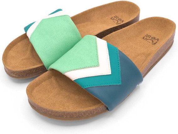 Fünve Vegane Slides mit Fußbett | Damen