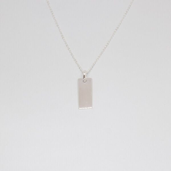 fejn jewelry Kette 'tag' mit rechteckigem Anhänger