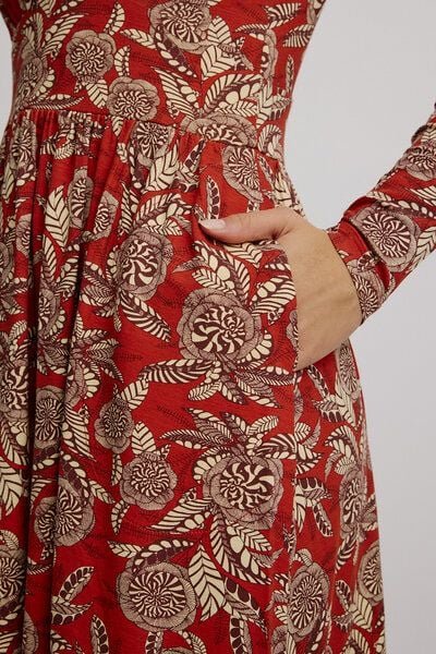 Thumbnail - TRANQUILLO Feminines EcoVero-Kleid (W25E151)